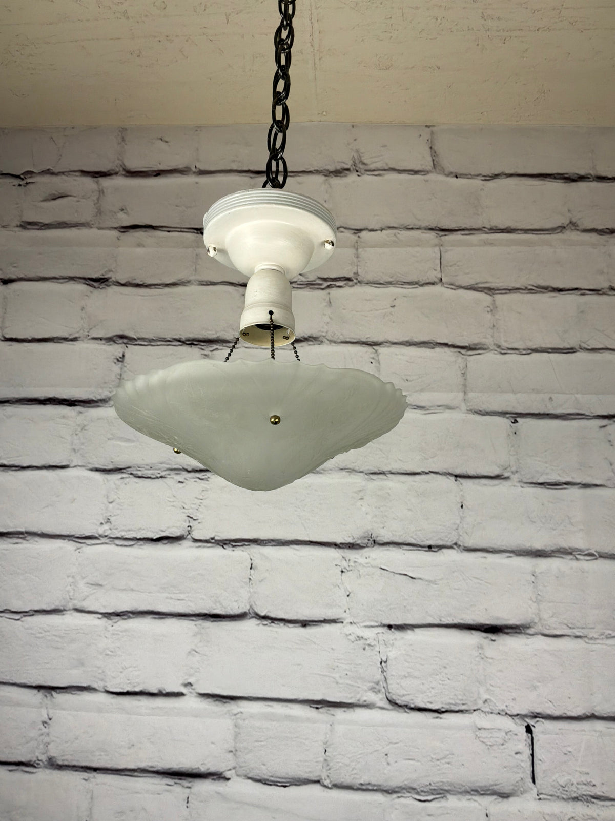 Antique Ceiling Mount Light fixture with Rose Motif