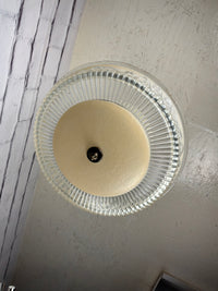Antique Ceiling Mount Light Fixture with Ornate Post