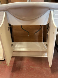 Narrow Porcelain Top Bathroom Vanity