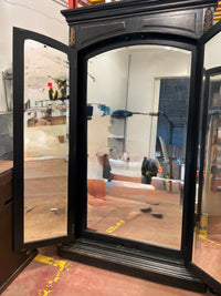 Hidden Full Length Beveled Triple Mirror