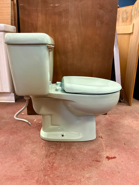 Gorgeous Vintage Mint Green Sink and Toilet
