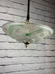 Vintage Floral Semi Flush Mount Light Fixture