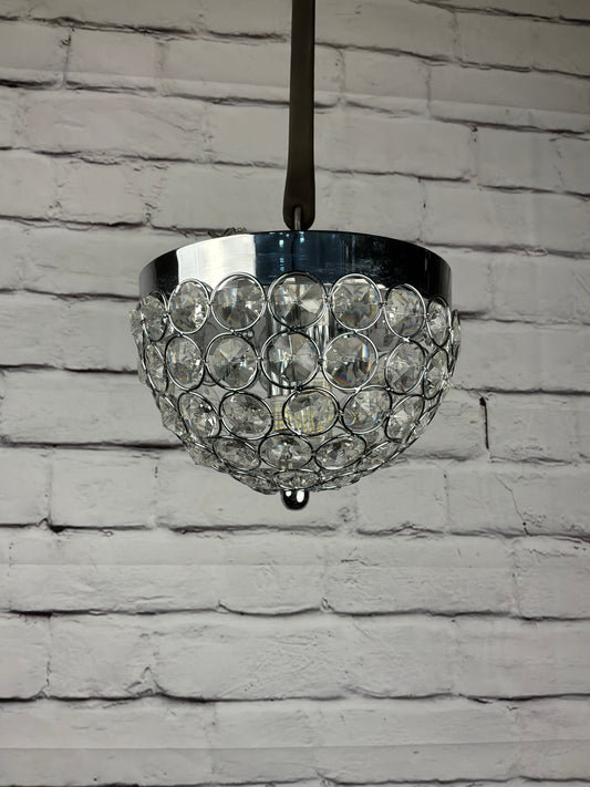 Crystal Flushmount Light Fixture