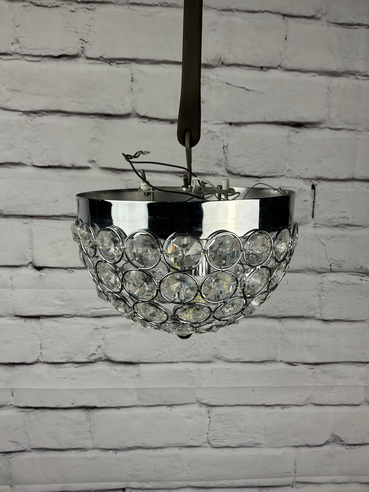 Crystal Flushmount Light Fixture