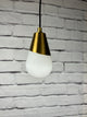Aged Brass Single Bulb Pendant Light