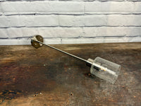 Seeded Glass Brushed Silver Pendant Light