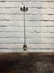 Seeded Glass Brushed Silver Pendant Light
