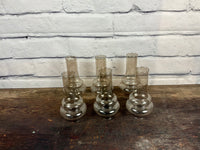 Set of 6 Vintage Hurricane Light Shades
