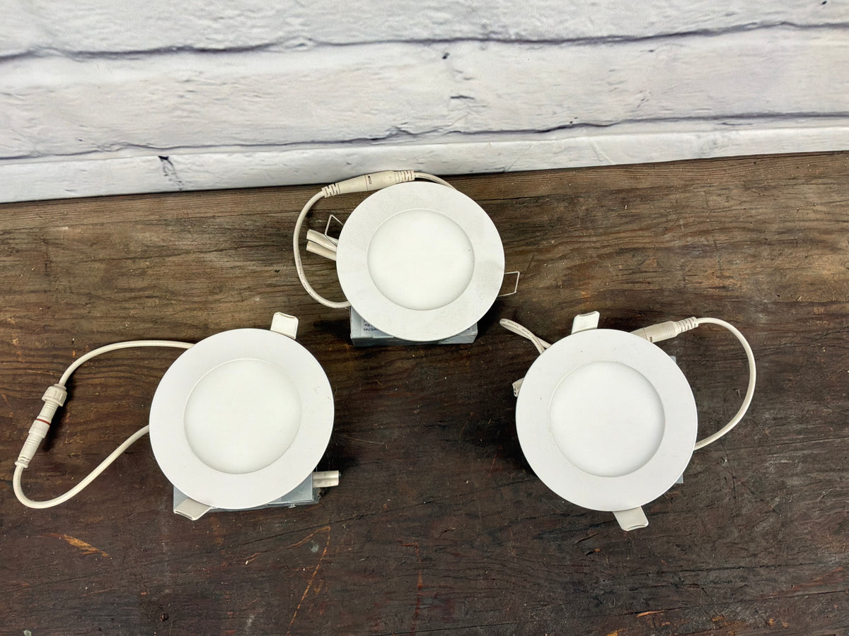 Illume White 4” Round Smart LED Recessed Panel Lights