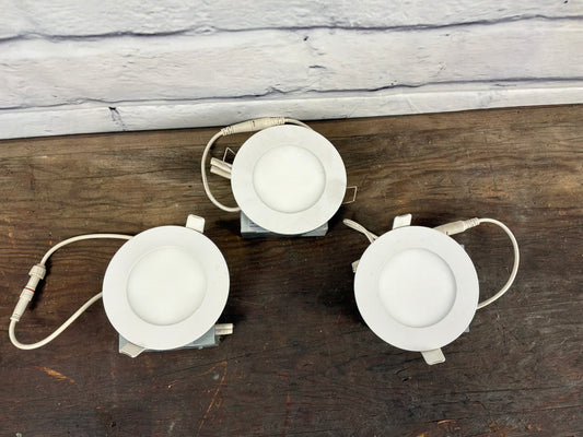 Illume White 4” Round Smart LED Recessed Panel Lights