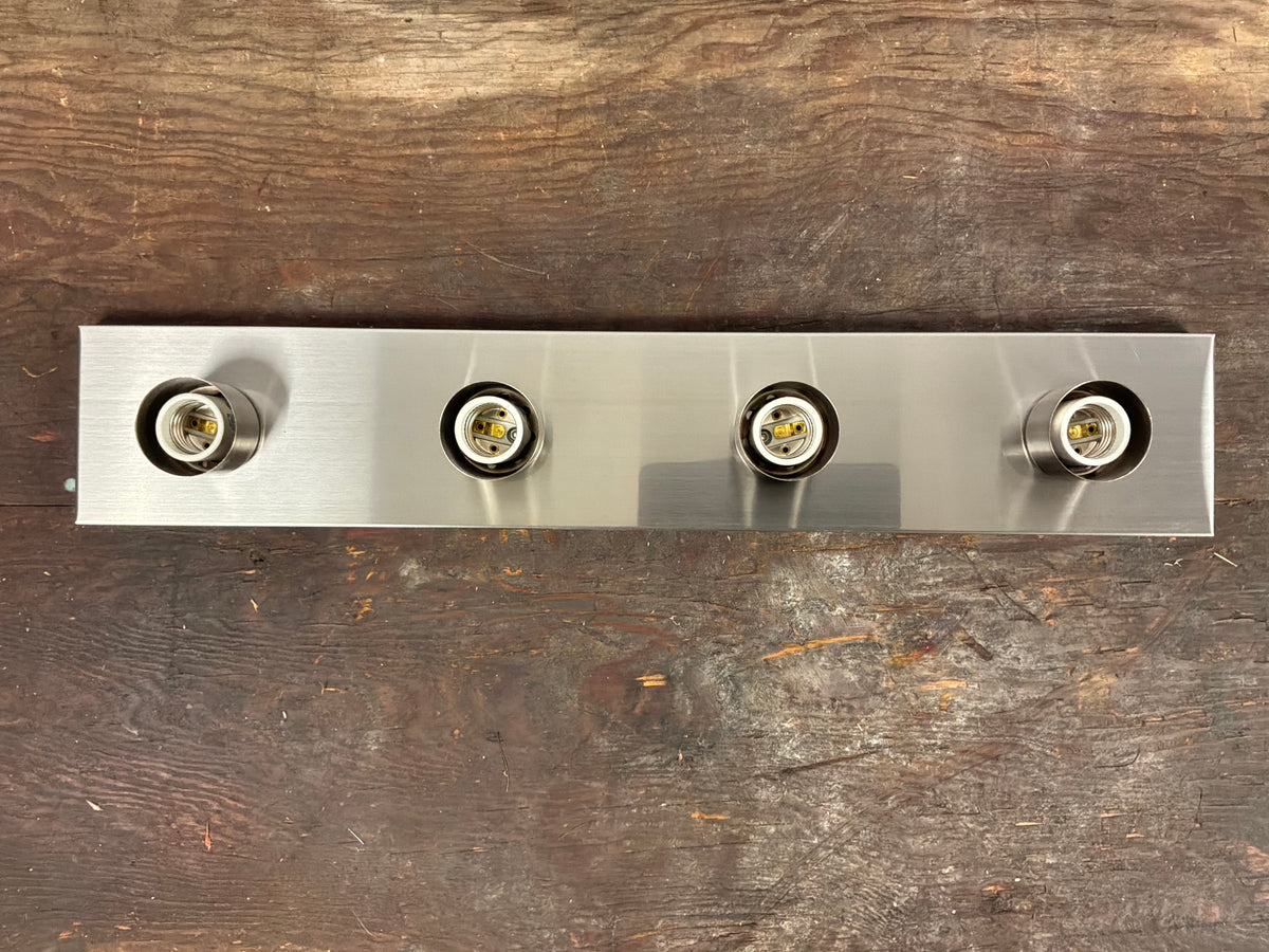 4 Bulb Brushed Nickel Vanity Light