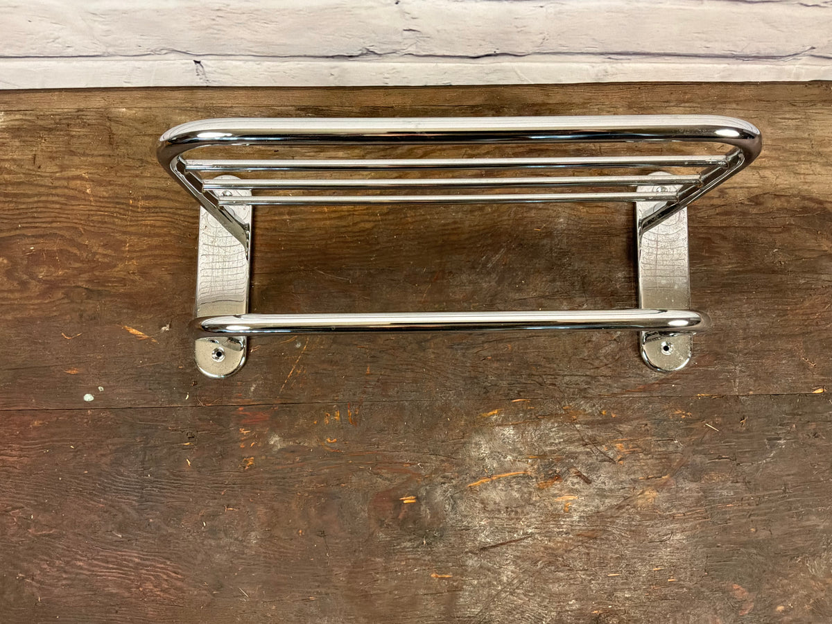 Chrome Towel Bar with Shelf