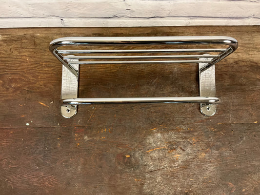 Chrome Towel Bar with Shelf
