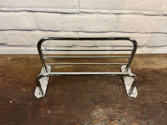 Chrome Towel Bar with Shelf