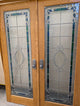 Gorgeous Stained Glass Double Door Set in Frame