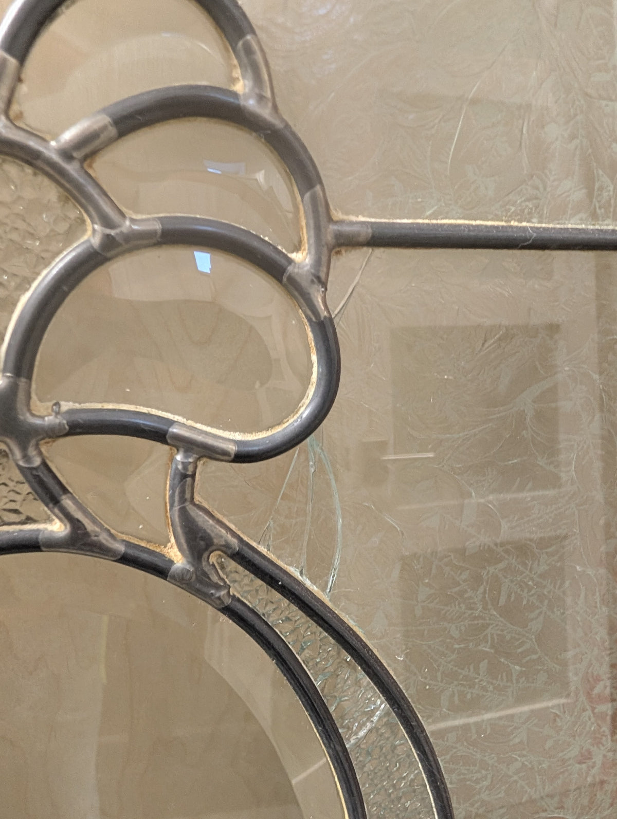 Gorgeous Stained Glass Double Door Set in Frame