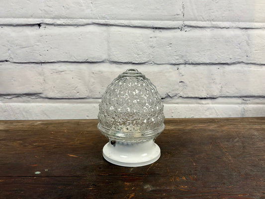 Vintage Clear Glass Light Fixture