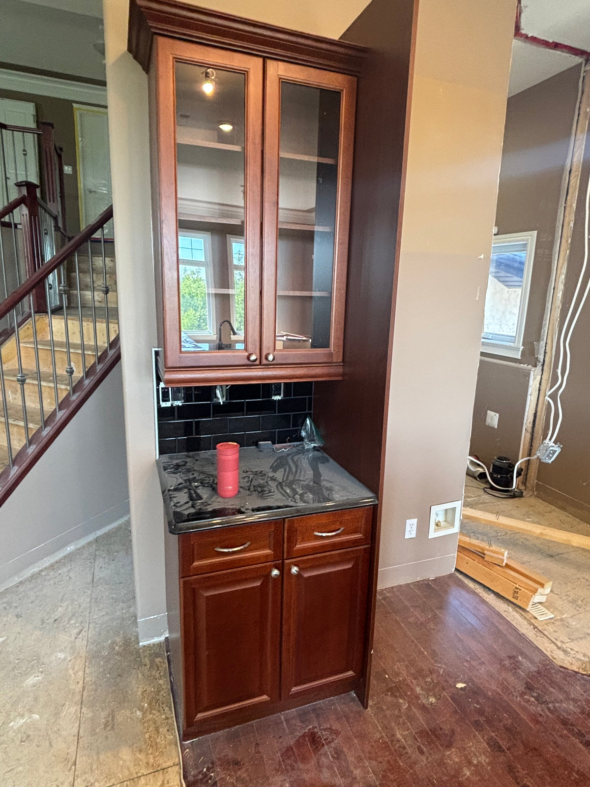 Beautiful Dark Maple Kitchen