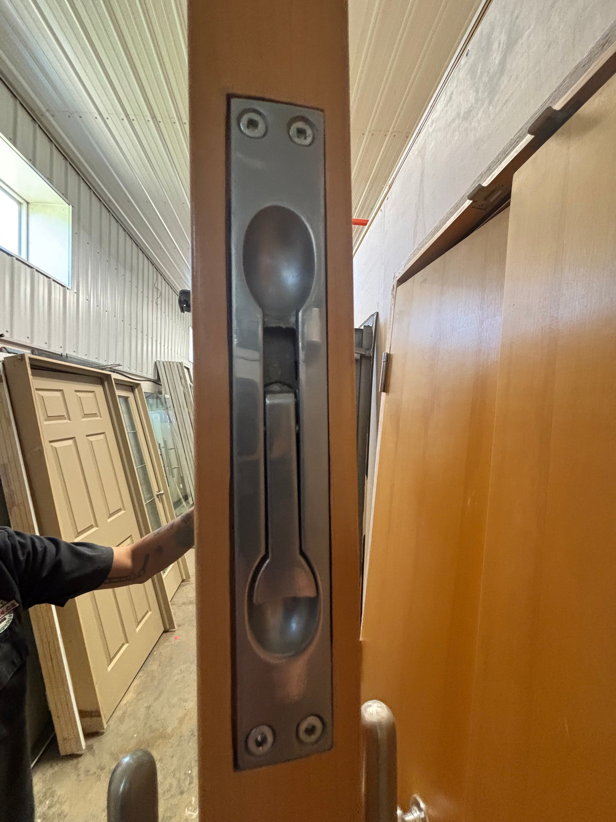 Solid Core Commercial Maple door Set
