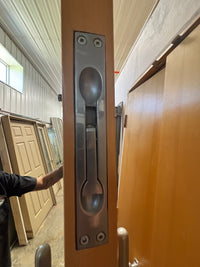 Solid Core Commercial Maple door Set