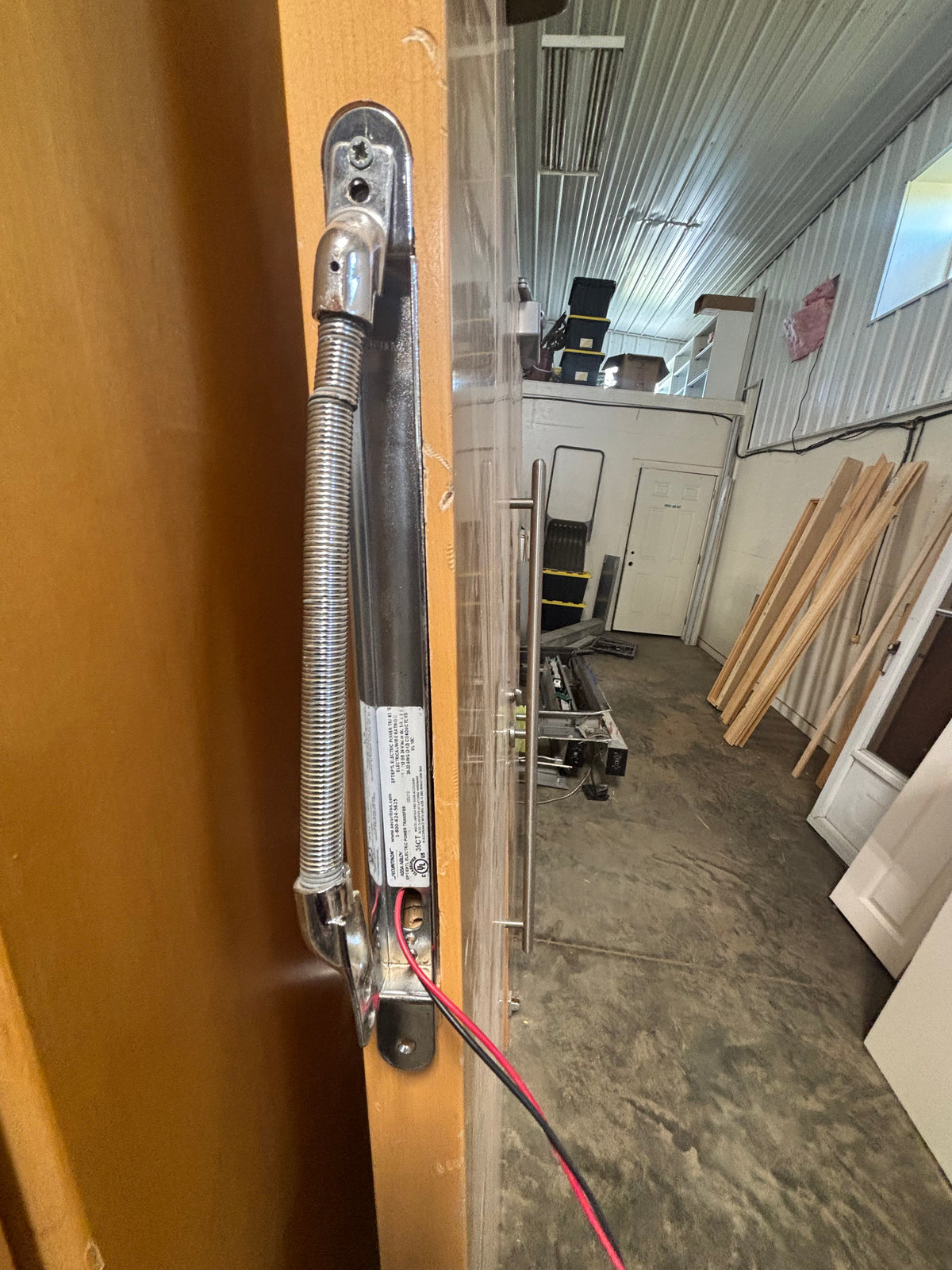 Solid Core Commercial Maple door Set