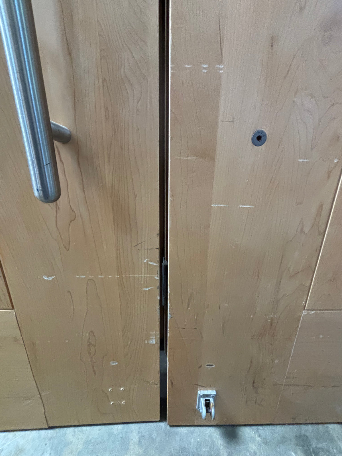 Solid Core Commercial Maple door Set