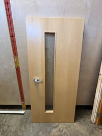 Solid Core Maple Door with Glass