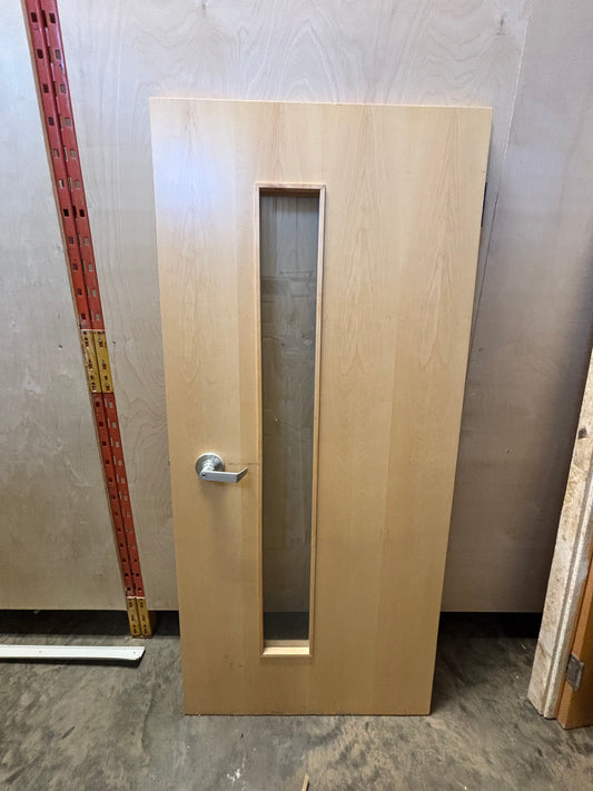 Solid Core Maple Door with Glass
