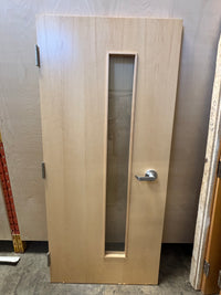 Solid Core Maple Door with Glass