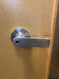 Solid Core Maple Door with Glass