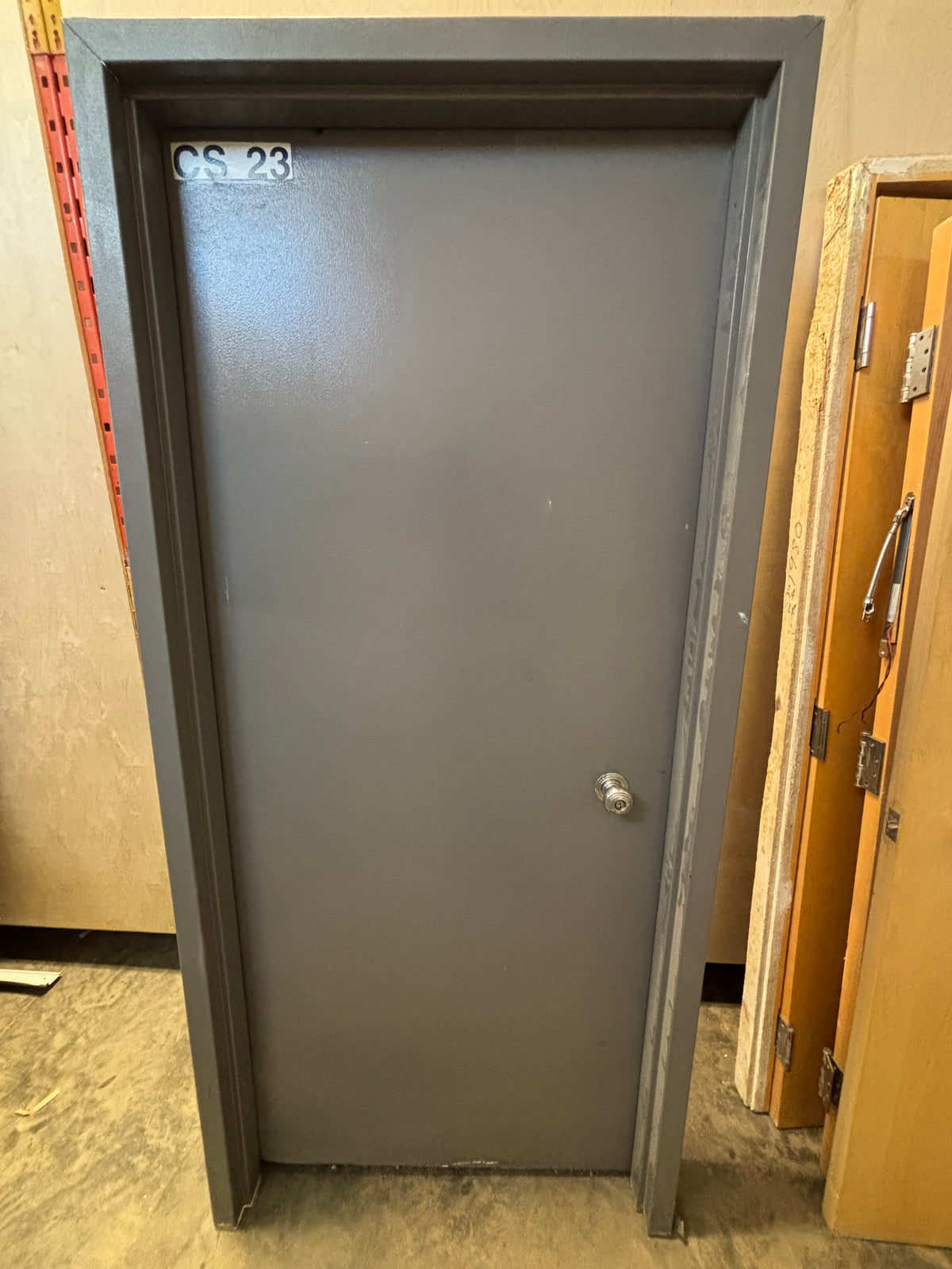 Commercial Steel Door in Frame