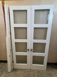 8ft Residential Double Glass Door Set with Frame