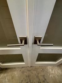 8ft Residential Double Glass Door Set with Frame