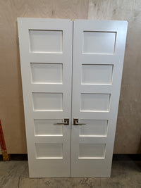 7ft Double Closet Door Set No Frame