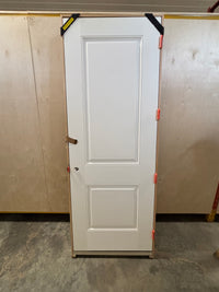 NEW 8ft Exterior Fibreglass Door in Frame