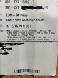 NEW 8ft Exterior Fibreglass Door in Frame