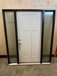 Fibreglass Exterior Door with Double Sidelites