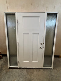 Fibreglass Exterior Door with Double Sidelites
