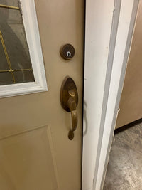 Steel Insulated Exterior Door with Single Sidelite in Frame