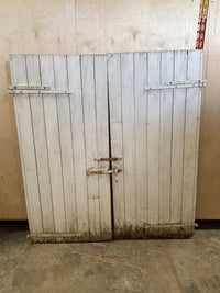 Antique Wooden Doors from Old Garage in Glenora