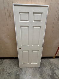 6 Panel Interior Door in frame