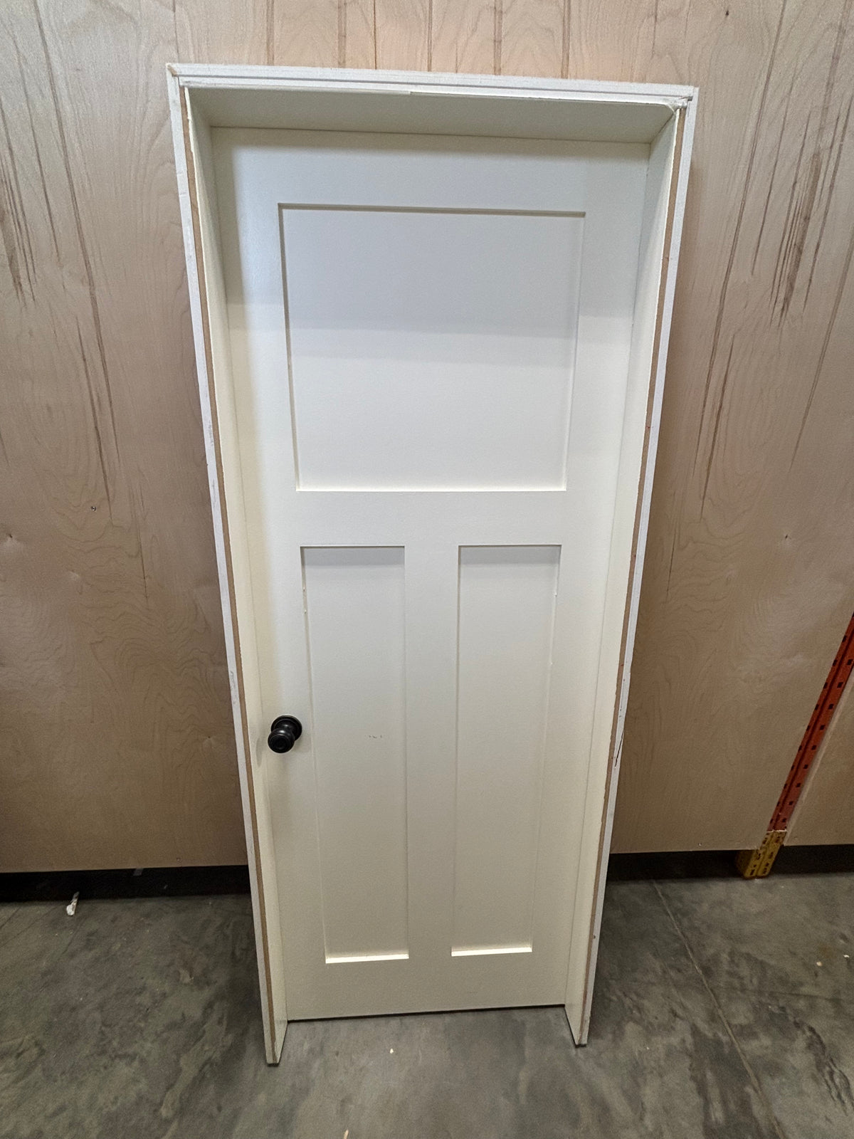 Shaker Style 3 Panel Interior Door in Frame