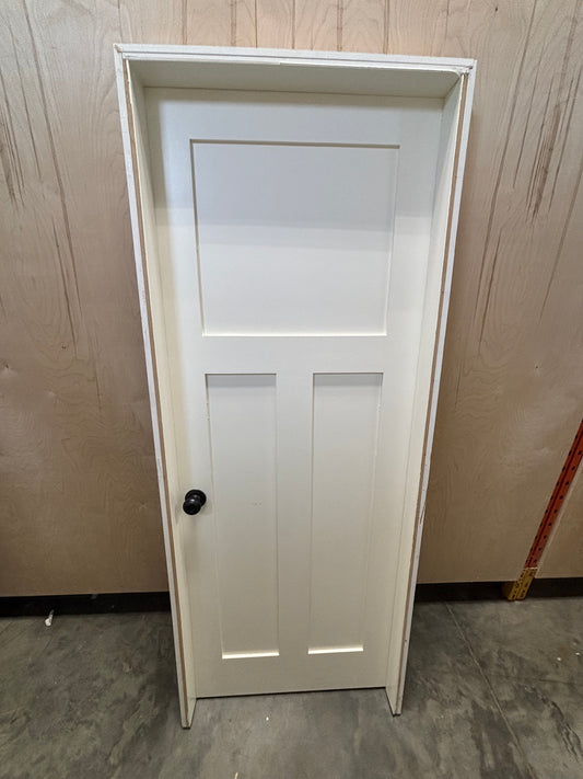Shaker Style 3 Panel Interior Door in Frame