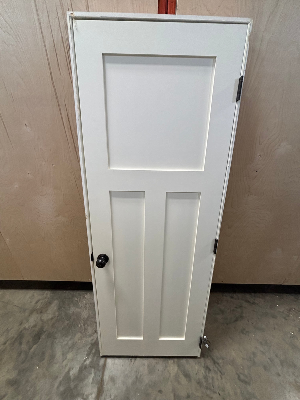 Shaker Style 3 Panel Interior Door in Frame