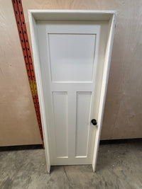 Shaker Style 3 Panel Interior Door in Frame