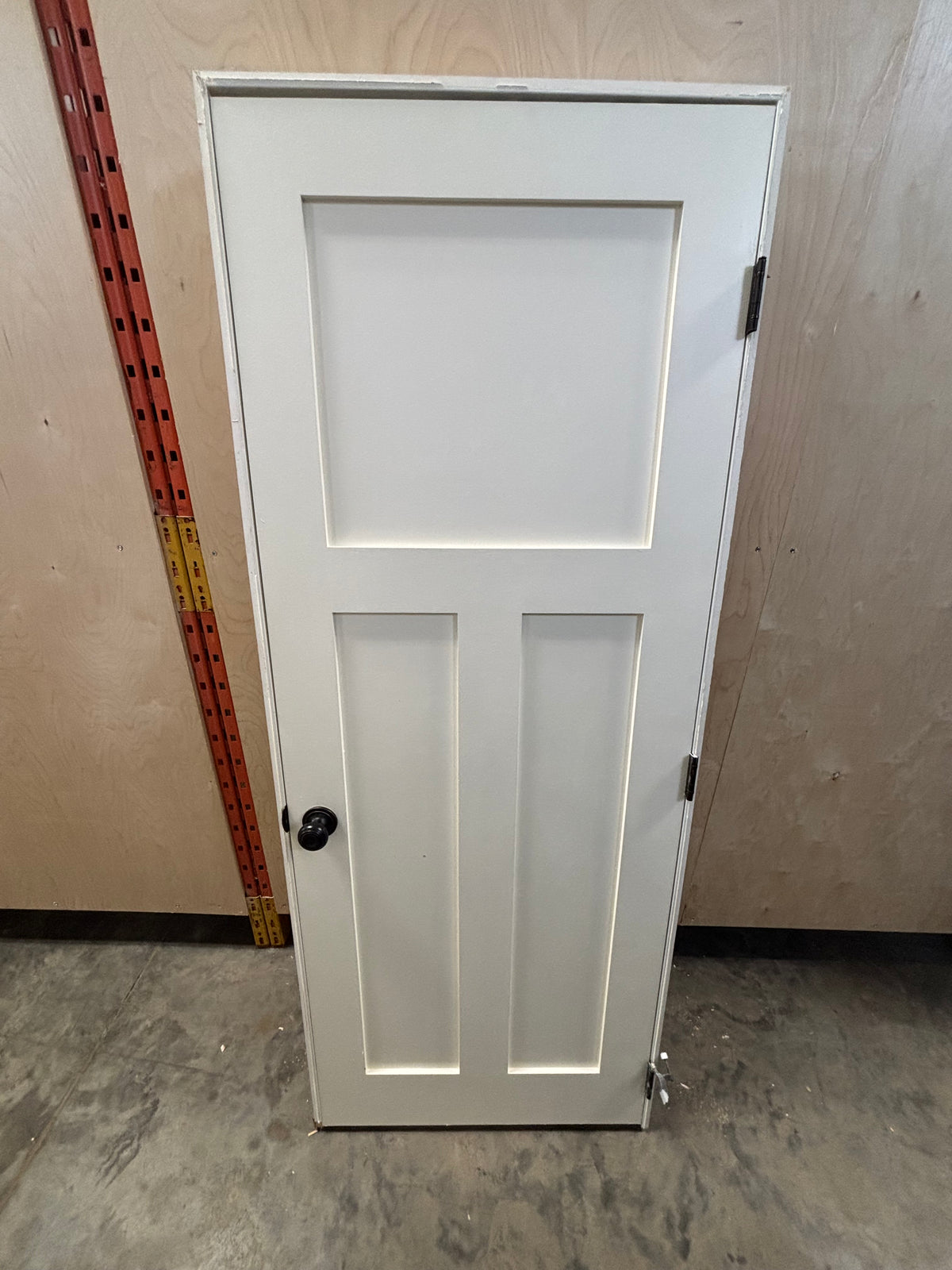 Shaker Style 3 Panel Interior Door in Frame