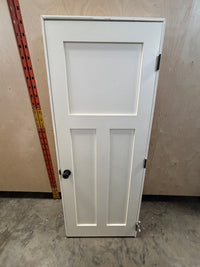 Shaker Style 3 Panel Interior Door in Frame