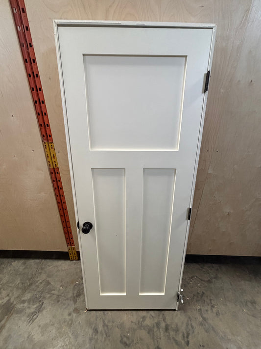 Shaker Style 3 Panel Interior Door in Frame