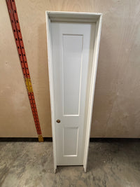 2 Panel Beveled edge interior Door in Frame
