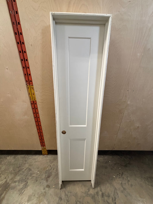 2 Panel Beveled edge interior Door in Frame